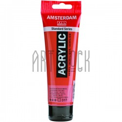 Краска акриловая Amsterdam Standard Series, красная средняя прозрачная, 120 мл, Royal Talens
