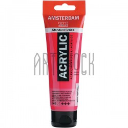 Краска акриловая Amsterdam Standard Series, красно-пурпурная устойчивая, 120 мл, Royal Talens