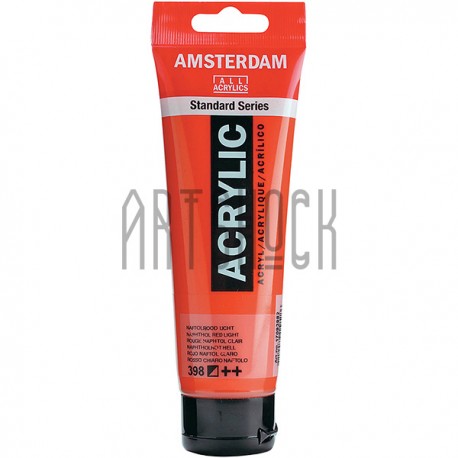Краска акриловая Amsterdam Standard Series, красная нафтоловая светлая, 120 мл, Royal Talens