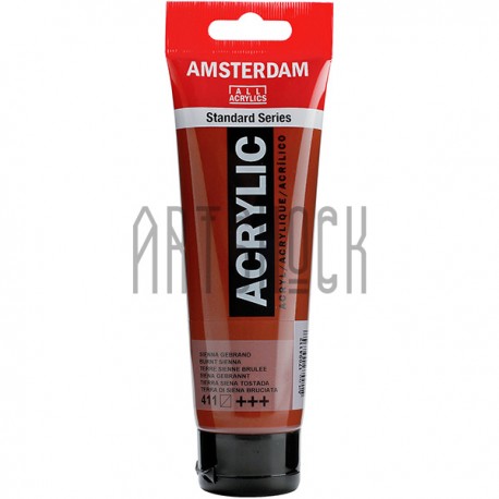 Краска акриловая Amsterdam Standard Series, сиена жженая, 120 мл, Royal Talens