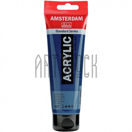 Краска акриловая Amsterdam Standard Series, синяя зеленоватая, 120 мл, Royal Talens