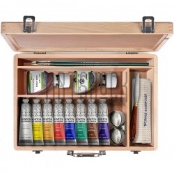 Набор масляных красок, 8 цветов + аксессуары для живописи, Winsor & Newton