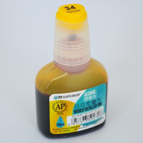 Чернила спиртовые, 34 yellow, 20 мл, Superior