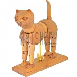 Деревянный подвижный манекен кошки, Phoenix