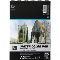 Альбом для акварели Art Nation, формат А3 29.7 × 42 см, 200 г/м², 20 листов, cold-press, acid-free