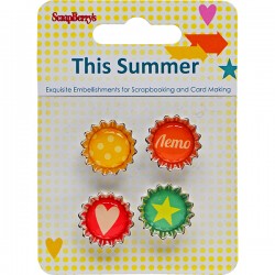 Декоративные пробки «This Summer», 4 штуки