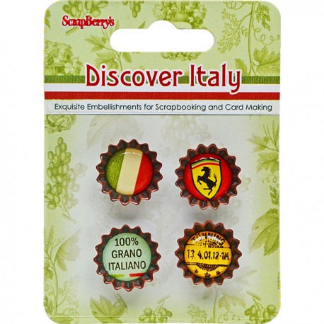 Декоративные пробки «Discover Italy», 4 штуки