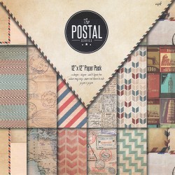Набор бумаги для скрапбукинга «The Postal Service», 30.5 × 30.5 см, 24 листа