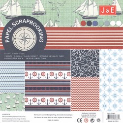 Набор бумаги для скрапбукинга «Nautical Rose», 15.2 × 15.2 см, 12 листов