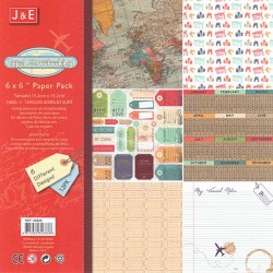 Набор бумаги для скрапбукинга «Traveler’s Notes», 15.2 × 15.2 см, 12 листов