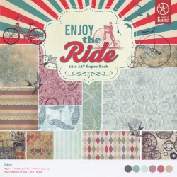 Набор бумаги для скрапбукинга «Enjoy The Ride», 30.5 × 30.5 см, 24 листа