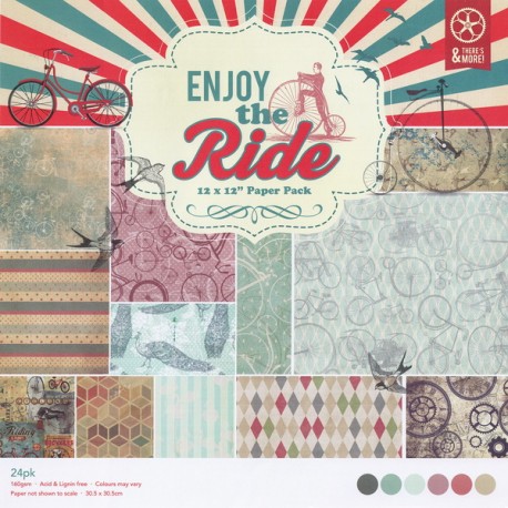 Набор бумаги для скрапбукинга «Enjoy The Ride», 30.5 × 30.5 см, 24 листа