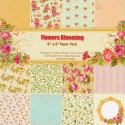 Набор бумаги для скрапбукинга «Flowers Blooming», 15.2 × 15.2 см, 24 листа