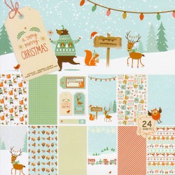 Набор бумаги для скрапбукинга «Merry Christmas», 15.2 × 15.2 см, 24 листа