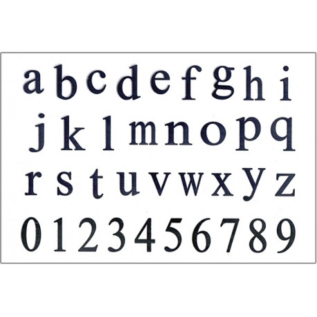 Силиконовые штампы для скрапбукинга «Classic Serif: Строчные буквы и цифры», 10 × 15 см