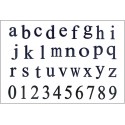 Силиконовые штампы для скрапбукинга «Classic Serif: Строчные буквы и цифры», 10 × 15 см