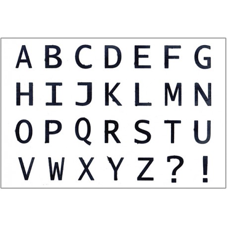 Силиконовые штампы для скрапбукинга «Bold Alphabet: Заглавные буквы», 10 × 15 см