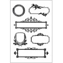 Силиконовые штампы для скрапбукинга «Vintage Labels: Декоративные рамки», 10 × 15 см