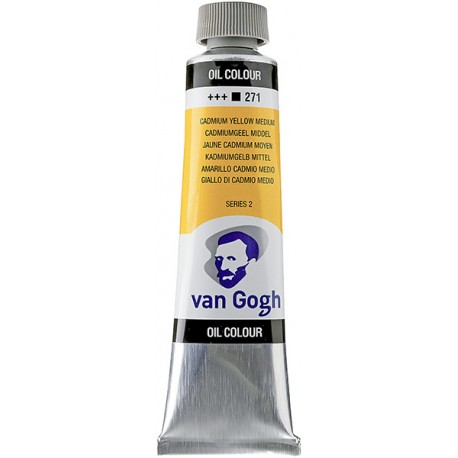 Краска масляная Van Gogh, кадмий желтый средний, 40 мл, Royal Talens