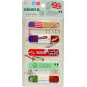 Пластырь детский с рисунком «Italy, England, France, America», набор 5 шт.
