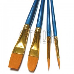 Набор синтетических кистей для рисования, 4 штуки, Art Color