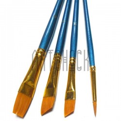 Набор синтетических кистей для рисования, 4 штуки, Art Color