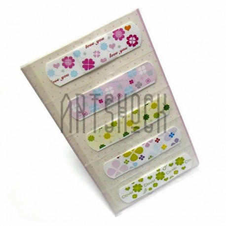 Набор дизайнерского пластыря "Clover", 5 штук, Popular Fashion