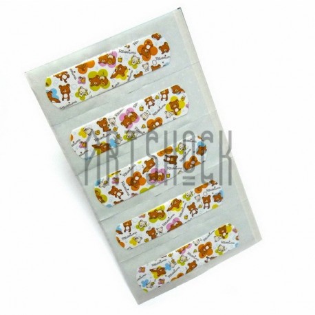 Набор дизайнерского пластыря "Rilakkuma", 5 штук, Popular Fashion