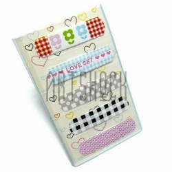 Набор дизайнерского пластыря "LOVE SET", 5 штук, Popular Fashion