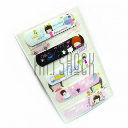 Набор дизайнерского пластыря "Girl`s diary", 5 штук, Popular Fashion