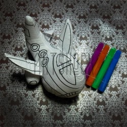 Игрушка - раскраска "Самолёт" моющаяся + набор фломастеров 4 цвета, 17 x 10 см., Enjoy