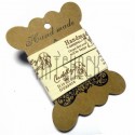 Лента декоративная хлопковая с принтом, "Handmade", ширина 21 мм., длина 1.5 м., Hand Made