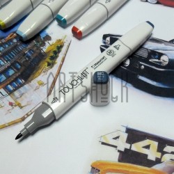 Маркер для рисования, B62 marine blue, Touchliit