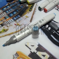 Маркер для рисования, PB185 pale blue light, Touchliit