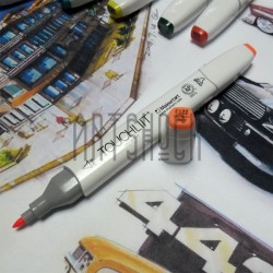 Маркер для рисования, F122 fluorescent orange, Touchliit