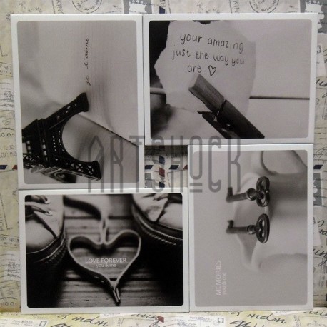 Открытки для посткроссинга «Memories You & Me», 10.5 × 14.4 см, 15 шт.
