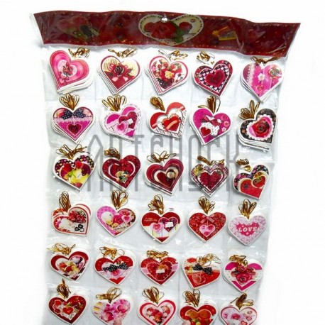 Мини-открытки с петелькой «I love you», 7 × 6 см, 240 шт.