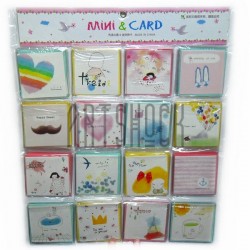 Мини-открытки с конвертом «Cozy Stories», 8.3 × 8.3 см, 128 шт.