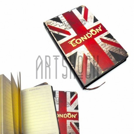 Блокнот "Флаг GREAT BRITAIN London" 94 х 145 мм., 96 листов, YASAC
