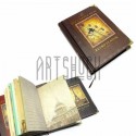 Блокнот "RETRO FLAVOR" коричневый с металлическими уголками 110 х 150 мм., 128 листов, YASAC