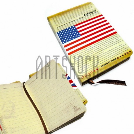 Блокнот "AMERICA", 84 х 124 мм., 72 листа, YASAC