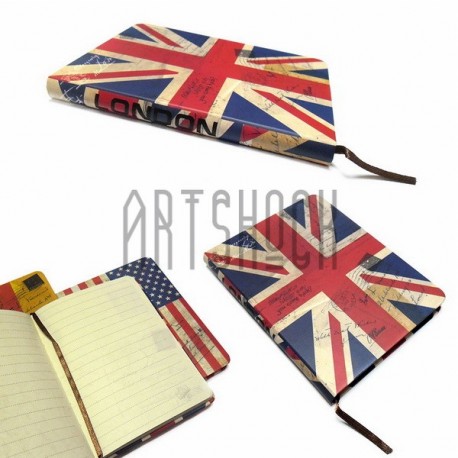 Блокнот "Флаг GREAT BRITAIN" 140 х 210 мм., 80 листов, YASAC