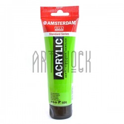 Краска акриловая Royal Talens Amsterdam Standard Series, бриллиантовая зеленая, 120 мл.