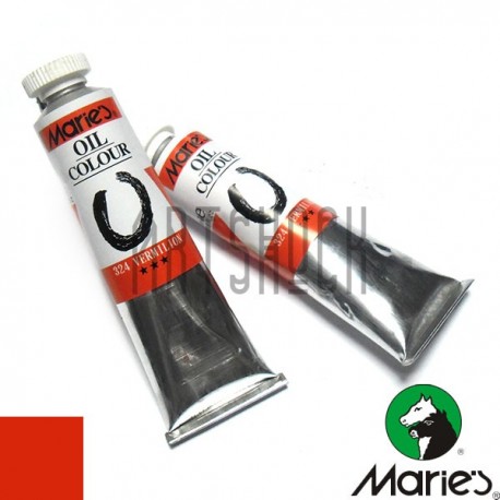 Краска художественная масляная, киноварь, 324, туба 50 мл., Maries