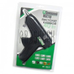 Термопистолет клеевой для рукоделия, Hot Melt Glue Gun, 40W, 110-240V, 50/60Hz, Ø11.2 мм., Домашний Мастер