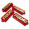 Набор деревянных декоративных табличек с надписью "Friend", 4 штуки, REGINA
