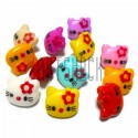 Набор пластиковых декоративных пуговиц "Kitty", 1.4 x 1.3 см., 12 штук, REGINA