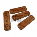 Набор декоративных бирок (нашивок, лейбл) "Hand Made ребёнок" под кожу, 4.8 x 1.5 см., 4 штуки, REGINA