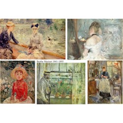 Рисовая карта для декупажа «Берта Моризо», 29.7 x 21 см, 20 г/м², ITD Collection