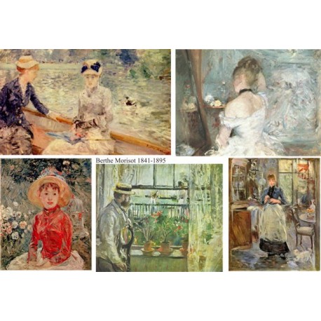 Рисовая карта для декупажа «Берта Моризо», 29.7 x 21 см, 20 г/м², ITD Collection